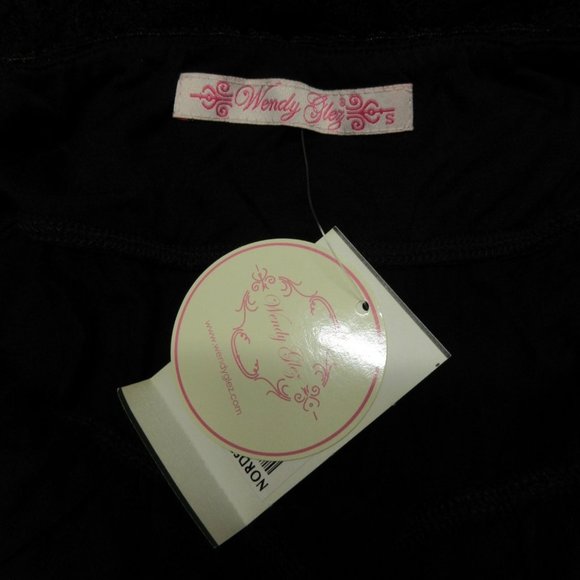 Wendy Glez black lace triangle chemise negligee - Picture 6 of 12